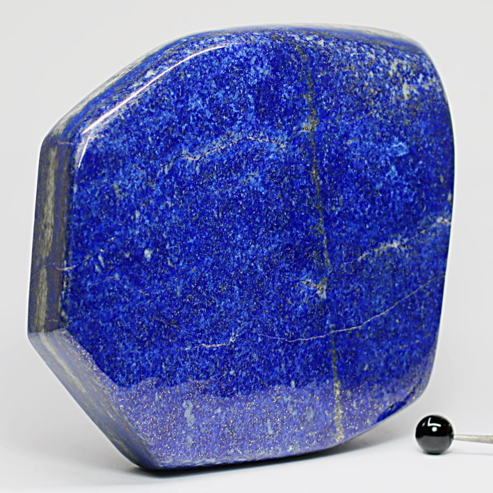 高品質]アフガニスタン産ラピスラズリ磨き原石/フリーフォーム（置物