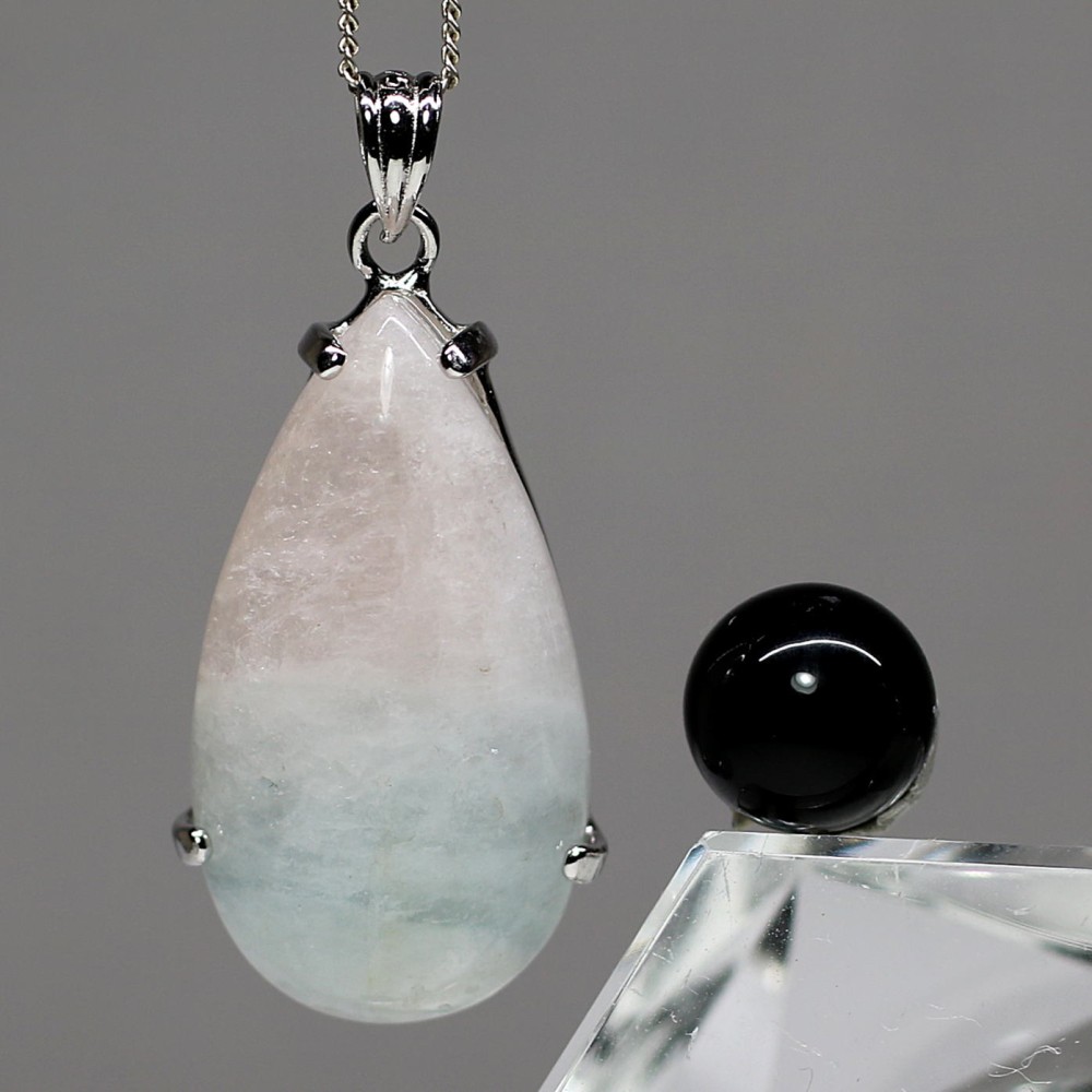 モルガナイト＆アクアマリンペンダントトップ（シルバー925） - 埼玉県