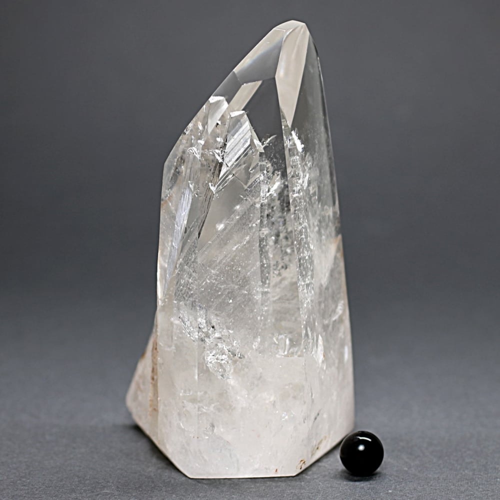 トップクォリティ]クォーツインクォーツポリッシュポイント/貫入水晶