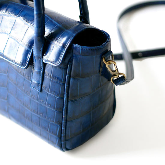 藍染クロコダイル レイーナ 2WAYハンドバッグ – イビサ オンラインショップ