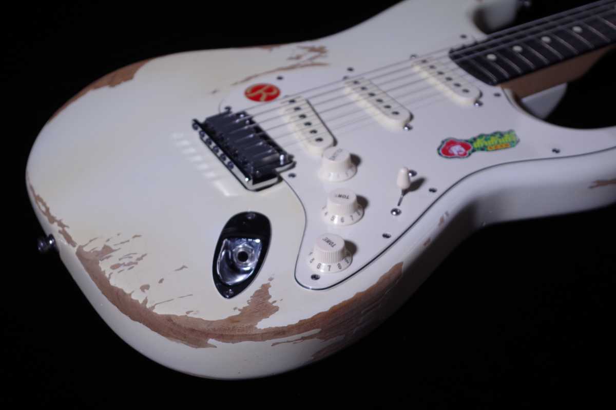 CUSTOM-MADE Stratocaster Relic / Aged Olympic White