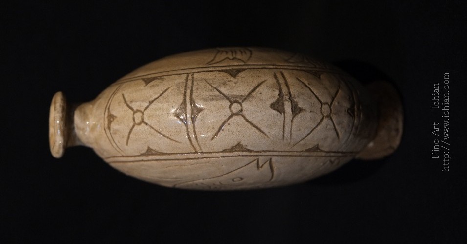 中国古代 土器刻線文壷水甕CR8531