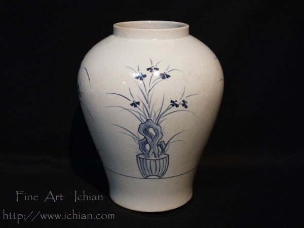 李朝 古阮 青磁 花入 蔵出し 中国美術 1客 李朝古阮