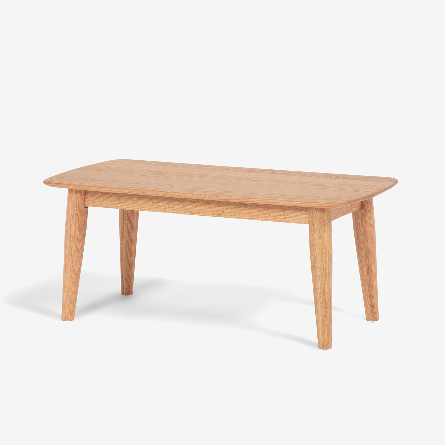 センターテーブル「ユノ」レッドオーク材 ホワイトオーク色 | 【公式