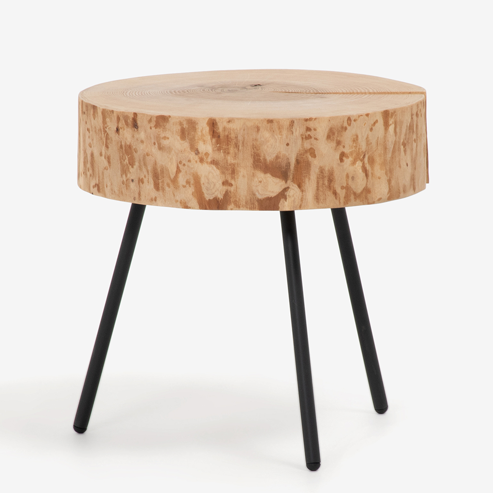 サイドテーブル「8480-101」アッシュ材 ブラック色 | 【公式】大塚家具