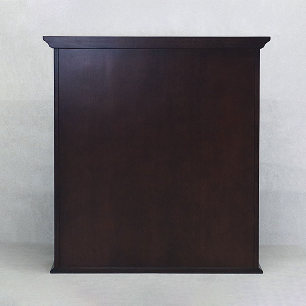 シェルフ マントルピース型「フルール DM」幅90cm マホガニー材ダーク