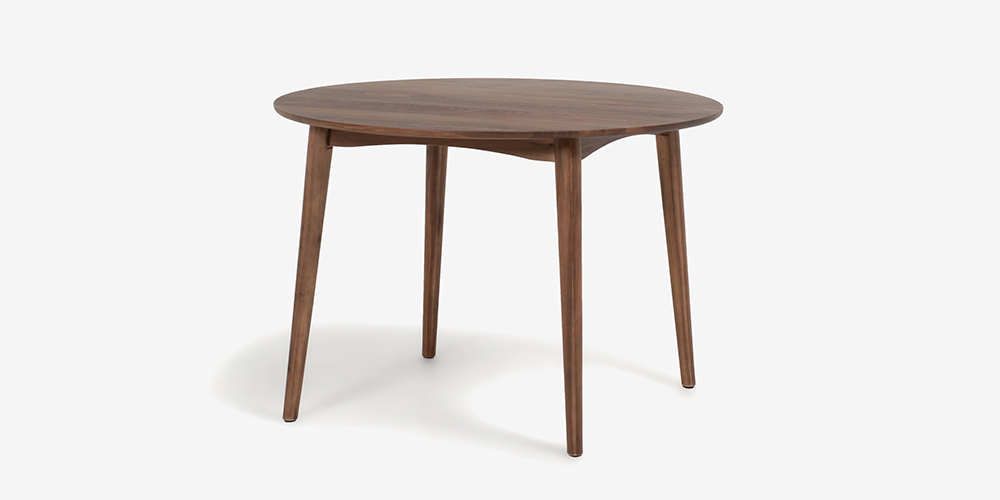 ダイニングテーブル「シネマ2」 円形 ウォールナット材 全2サイズ