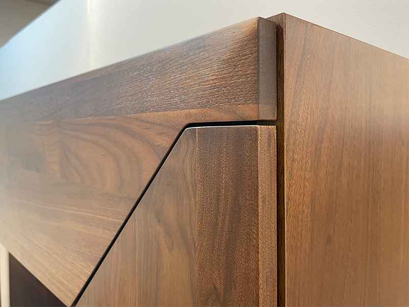 テレビボード「アクロス」ハイタイプ 幅200cm ウォールナット材