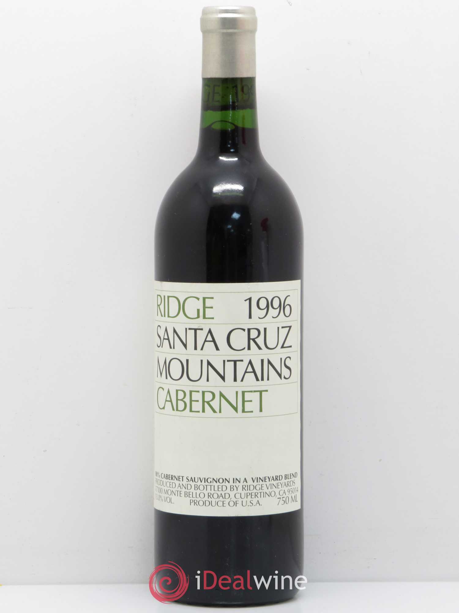 Buy USA Ridge Vineyards Estate Cabernet Sauvignon Santa Cruz