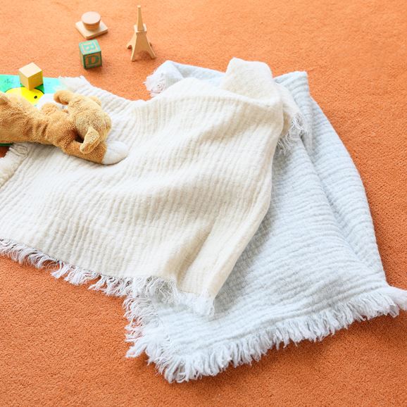 Watanabe Textile スモールブランケット 70×90 ベージュ｜ブランケット