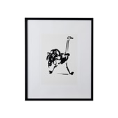 定番品】パブロ・ピカソ 「フクロウ」ブラックフレーム｜ポスター