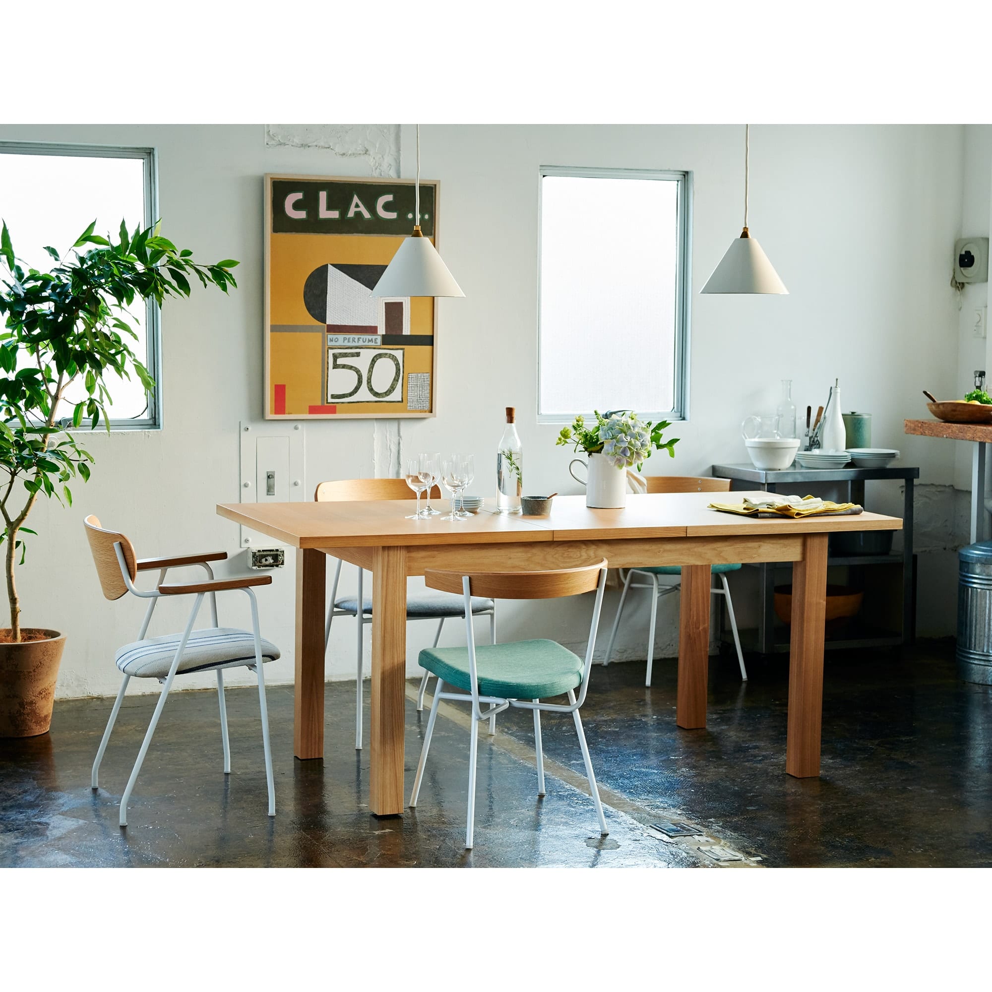 PORCELAIN ENAMELED IRON LAMP White｜ペンダントランプ｜IDEE SHOP Online