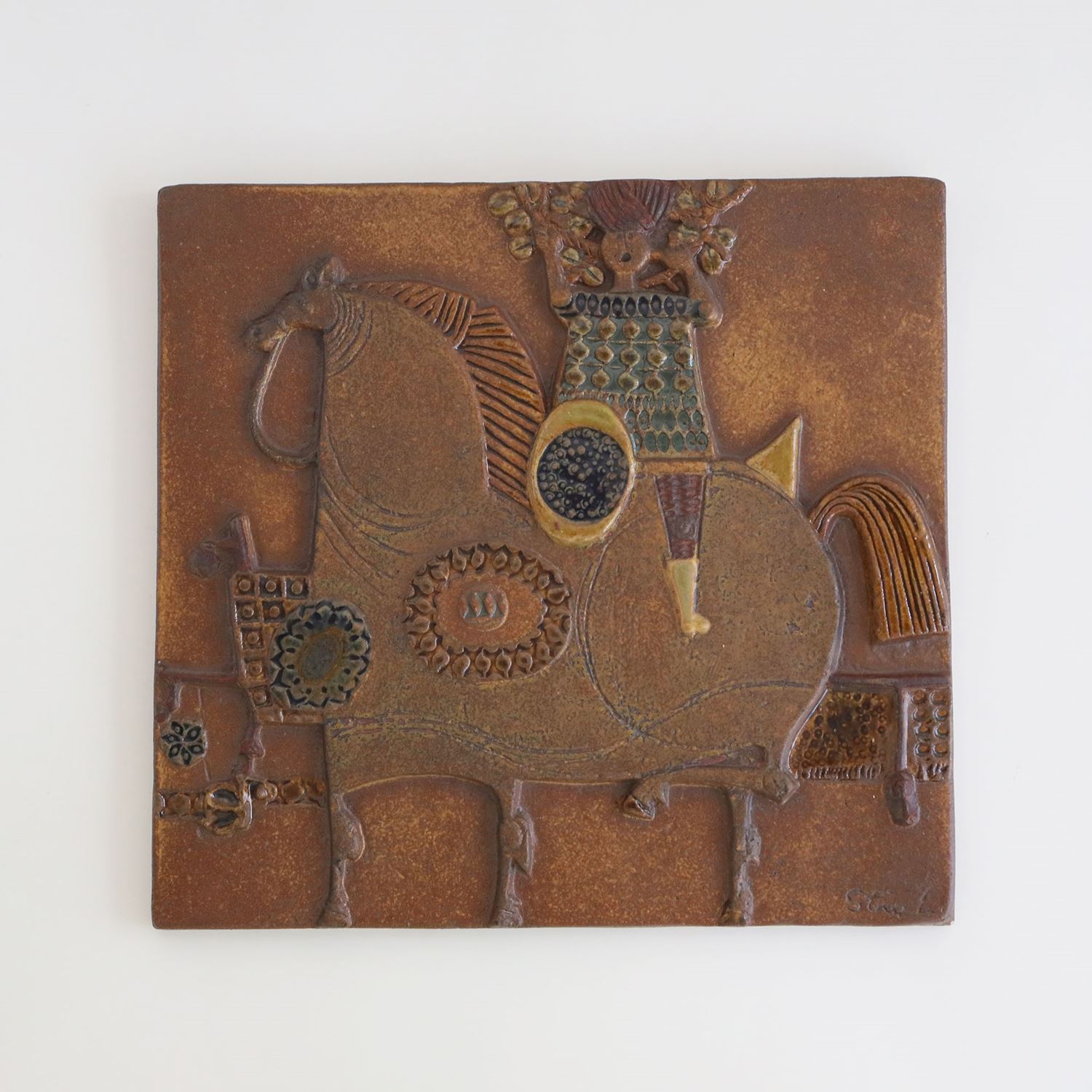 Stig Lindberg リンドベリ 牛 陶板 Stig Lindberg グスタフスベリ