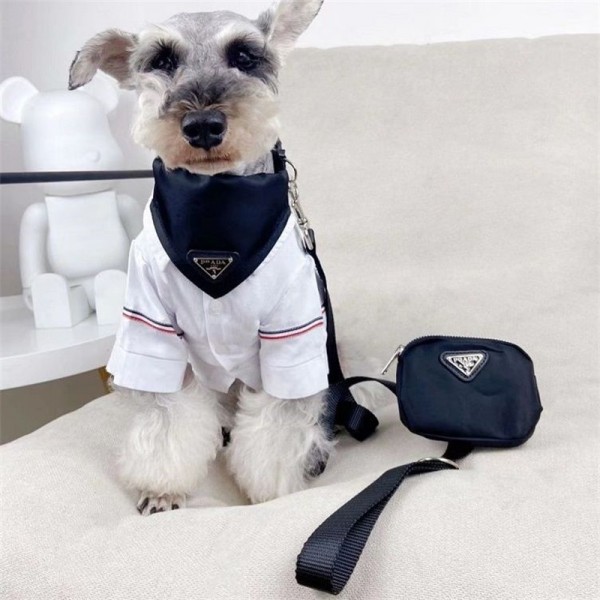 prada ブランド ペット用品 プラダ 犬 ナイロン製 首輪リードハーネス