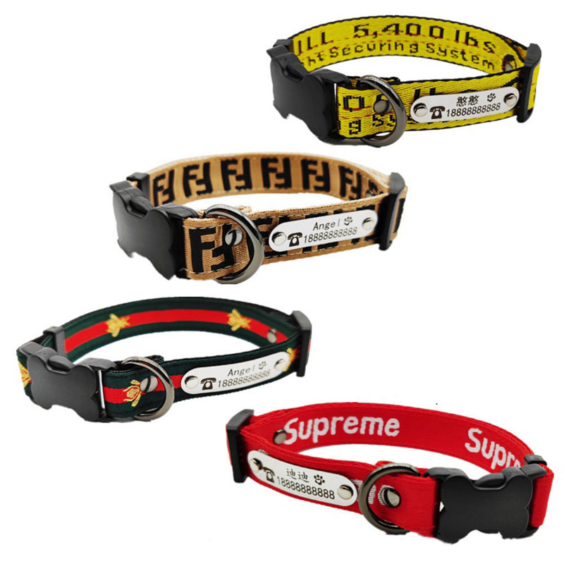 早期完売☆Stussy☆STUDDED DOG COLLAR (BROWN/追跡O) (STUSSY/首輪