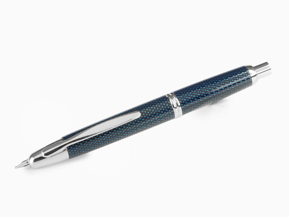 Pilot Capless Vanishing Blue Carbonesque Point Fountain Pen