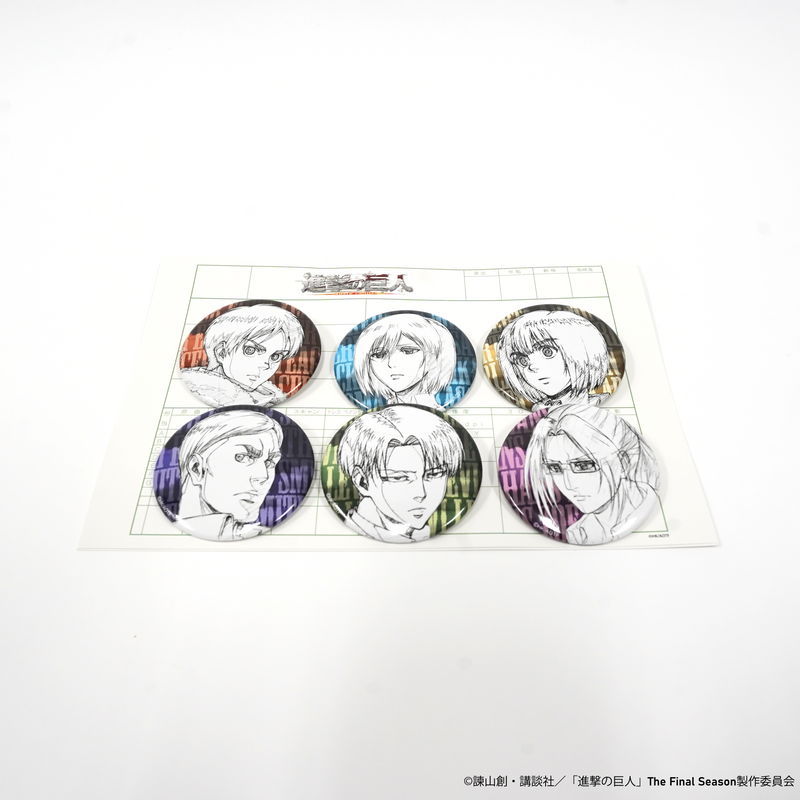 進撃の巨人 ハンジ 缶バッジ アニメーションギャラリー 原画展 10点