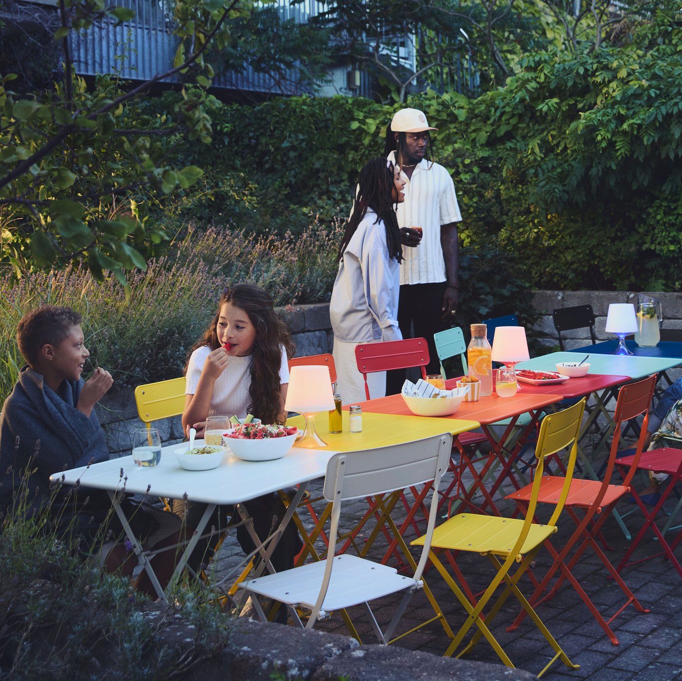 IKEA イケア シェランド ベンチ 屋外用 ライトグレー/ダークグレー