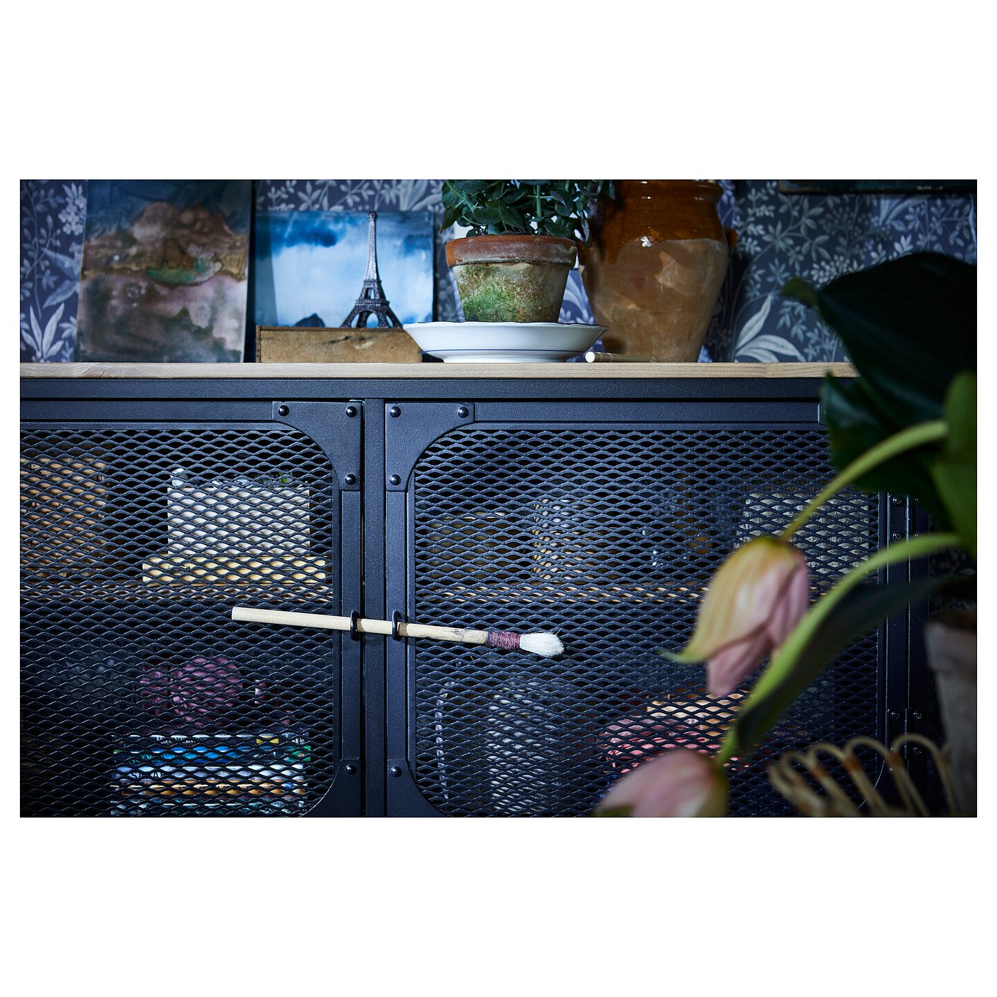 FJÄLLBO フィエルボ テレビボード, ブラック, 250x36x95 cm - IKEA