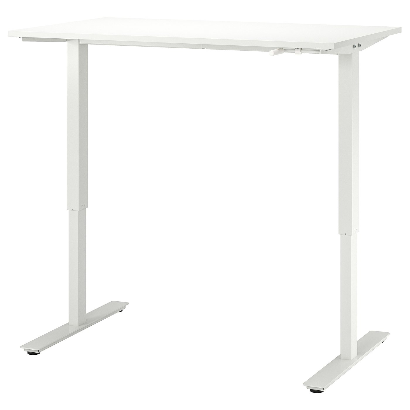 TROTTEN desk sit/stand, white, 120x70 cm - IKEA