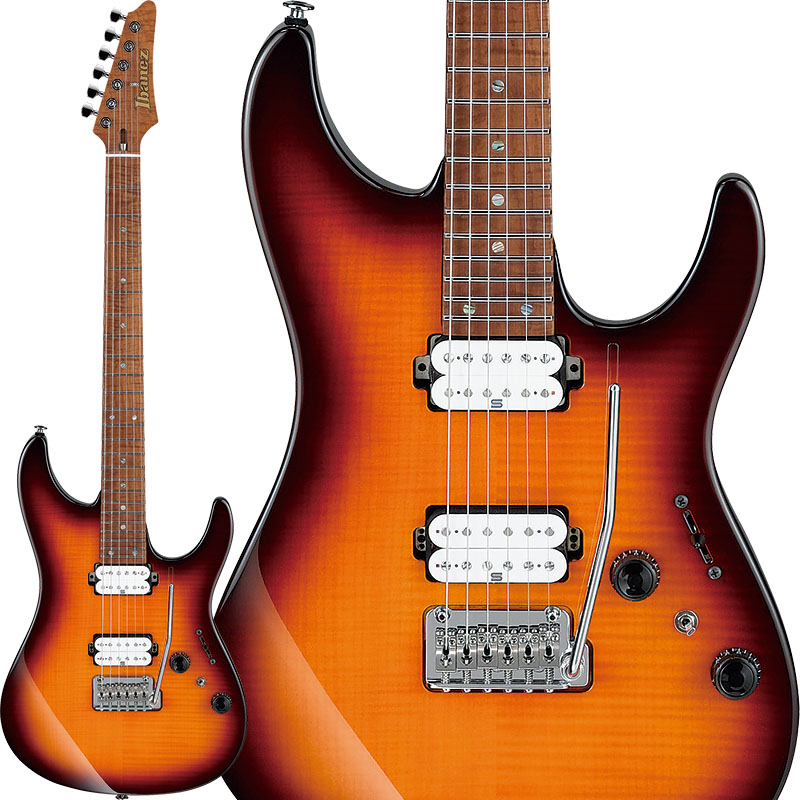 Ibanez】フレイムメイプルトップとフレイムメイプルネック&フィンガー