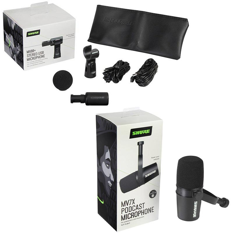 SHURE MV88 Lightning コンデンサー マイク MV88+ ステレオUSB