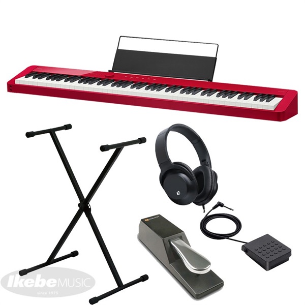 CASIO カシオ Privia PX-S1100RD+X型スタンド+ダンパーペダルセット
