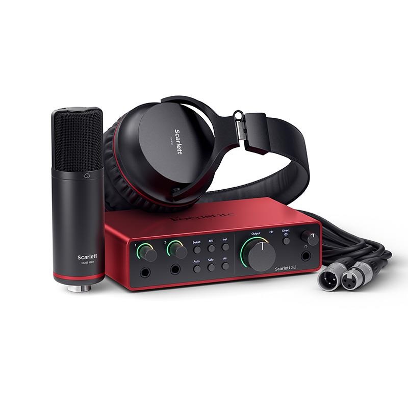 Focusrite Scarlett 2i2 Studio gen4(コンデンサーマイク/ヘッドフォン