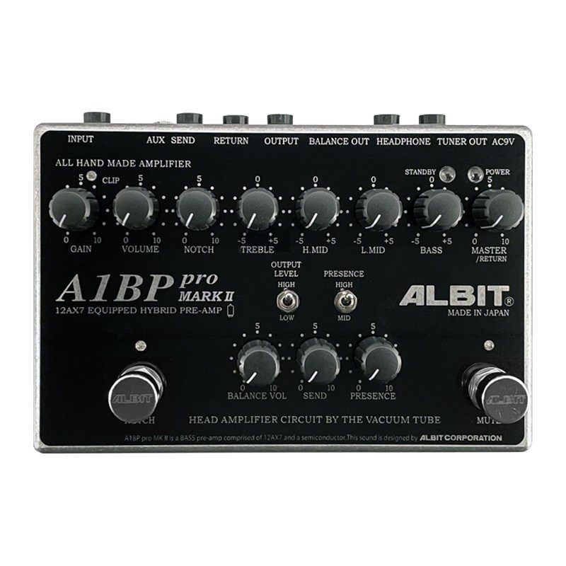 ベース ALBIT A2BP pro ALBIT A2BP pro MARK II ベースプリアンプ KURO