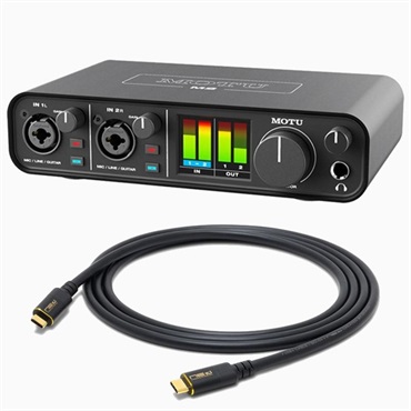 MOTU M2 + Oyaide SCI-04 セット (モツ)(USB-Cオーディオ