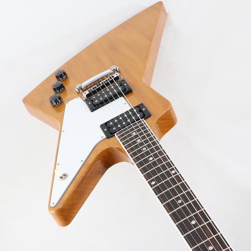 自作 変形ボディ エレキギター EXPLORER TYPE NATURAL Custom Shop
