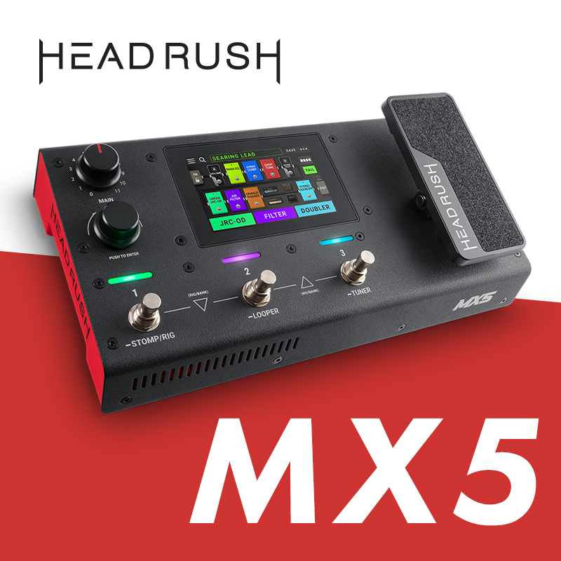小型マルチエフェクター「HEADRUSH MX5」が満を持して登場！【動画あり