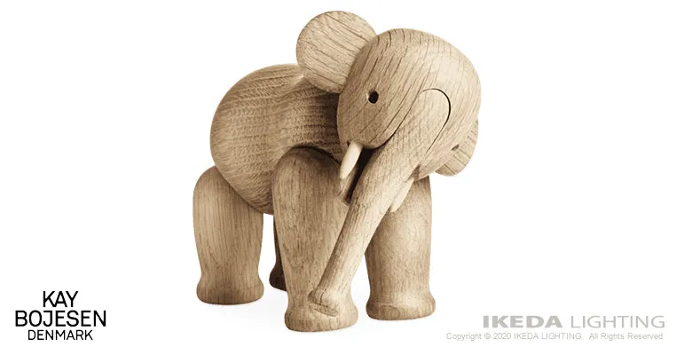 ゾウ （M） 木製フィギュア ｜ カイ・ボイスン デンマーク 【 IKEDA
