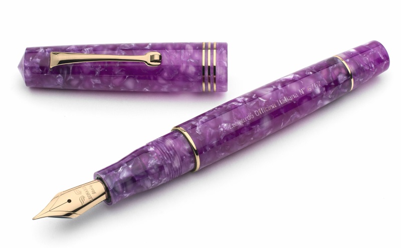 レオナルド モーメントゼロ ラベンダー 万年筆 スチールニブ（ロジウム