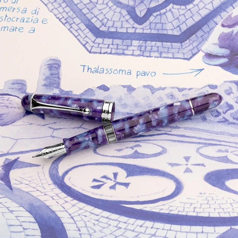 アウロラ 高級万年筆 バイアディナポリ F アウロラ 限定生産品