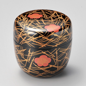 中棗 敷き松葉 漆塗り 12-16001 漆器の井助