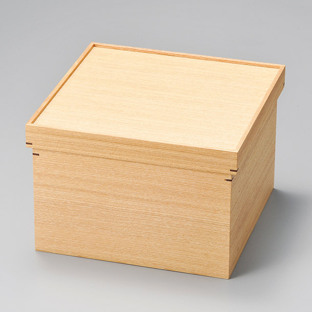 AC74 茶櫃 手付茶びつ 春図 漆絵 梅 うぐいす木製漆 アンティーク 木