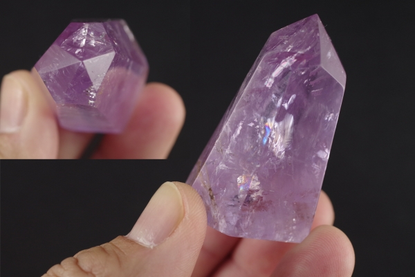 アメジスト原石 ポリッシュ研磨 天然石販売 名取貴石 天然石原石鉱物