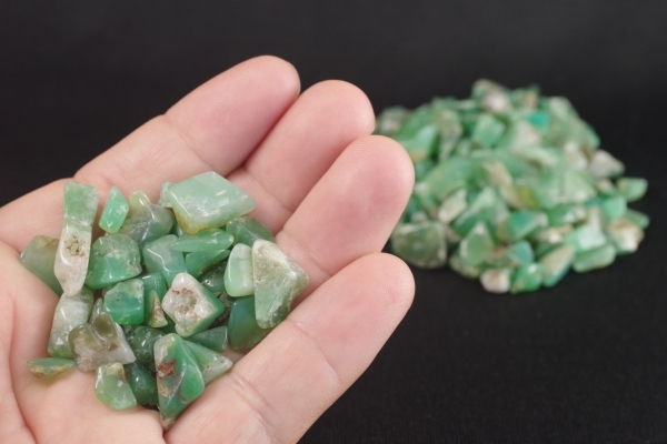 多用途天然石 クリソプレーズさざれ石販売 天然石原石鉱物結晶