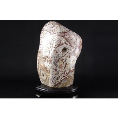 レース瑪瑙磨き鑑賞石2kg 天然石販売 名取貴石 天然石原石鉱物結晶