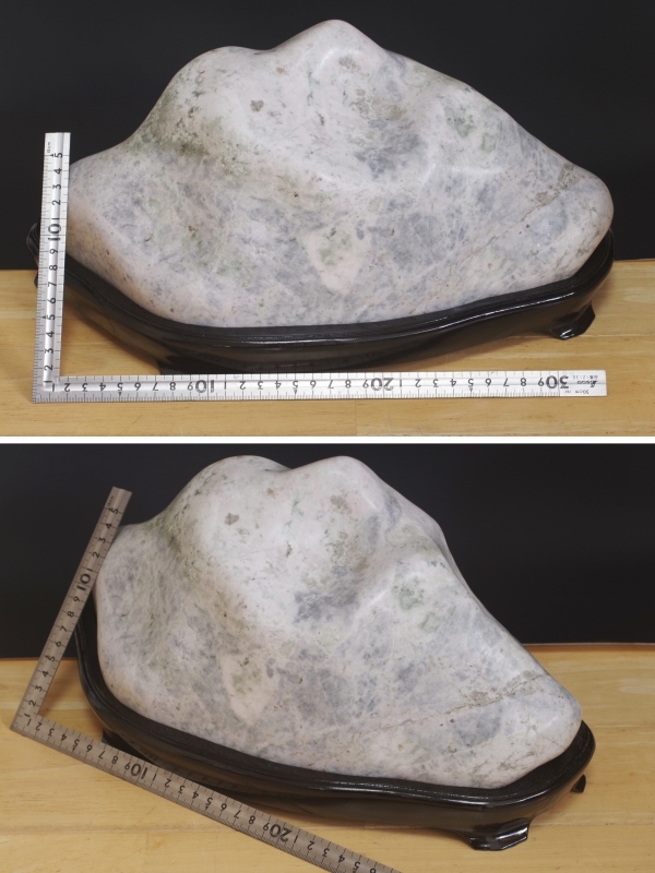 大型逸品！【日高翡翠】極上17kg 原石 鑑賞石 天然石 標本石 国産