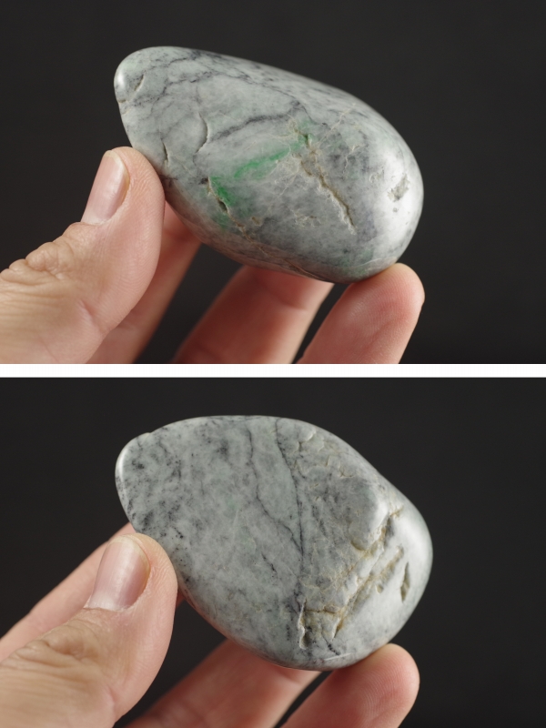 糸魚川産 翡翠磨き112g 天然石販売 名取貴石 天然石原石鉱物結晶