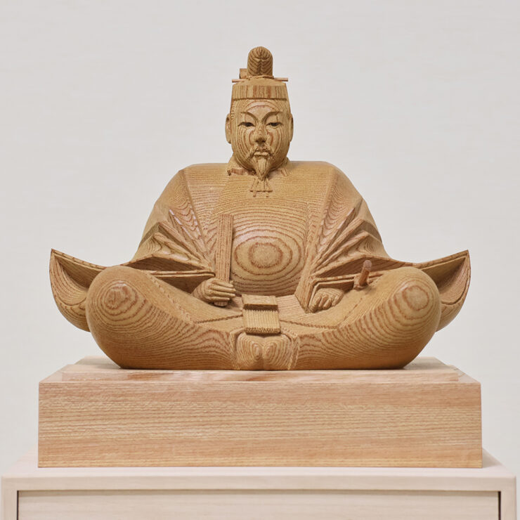 木彫り 天神様】井波彫刻 8寸 欅 | 取扱い家具・インテリア・人形