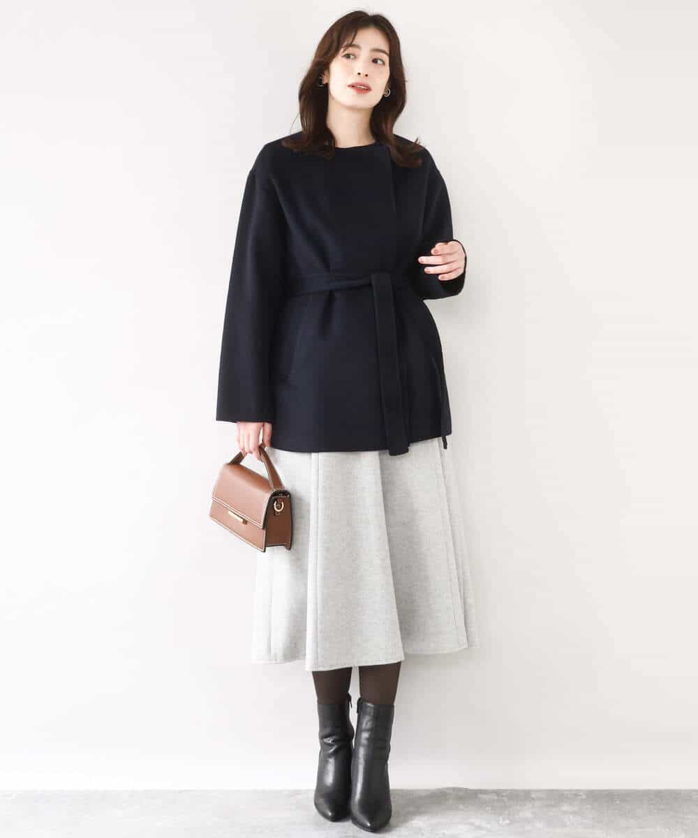 ラメツイードVネックジャンパースカート/洗える/WEB限定サイズあり