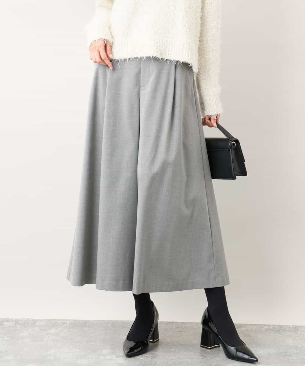 TRソフトストレッチガウチョパンツ/洗える(ガウチョ・ワイドパンツ