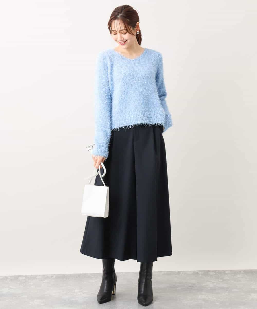 TRソフトストレッチガウチョパンツ/洗える(ガウチョ・ワイドパンツ