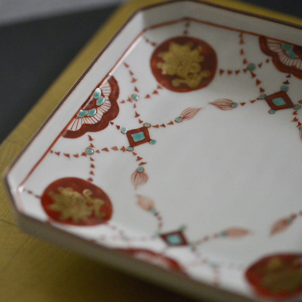 ボヘミアンカットクリスタル角皿 BOHEMIA Cristal ボヘミアクリスタル