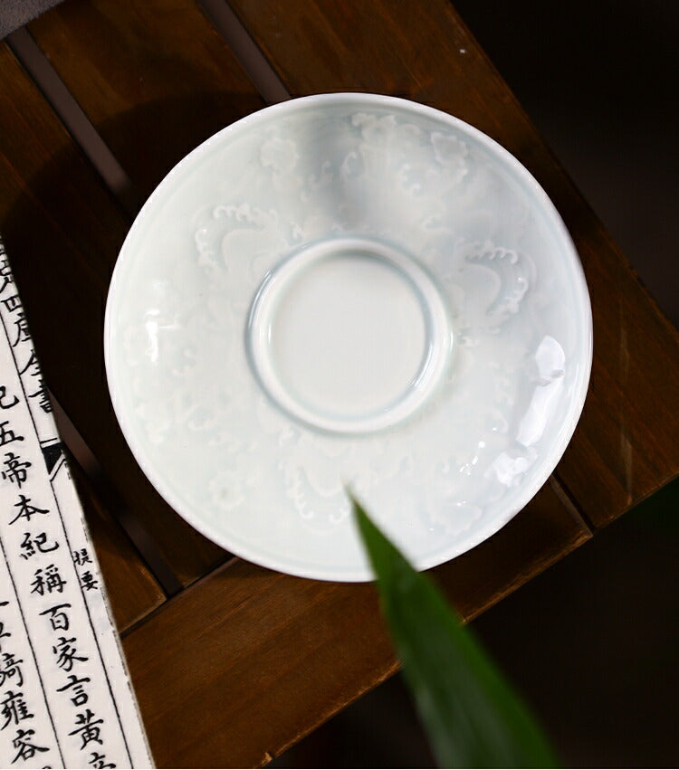 IwaiLoft 龍の紋様 青磁 影青磁 蓋物 蓋付碗 珍味入れ 宝瓶 蓋碗 彫刻