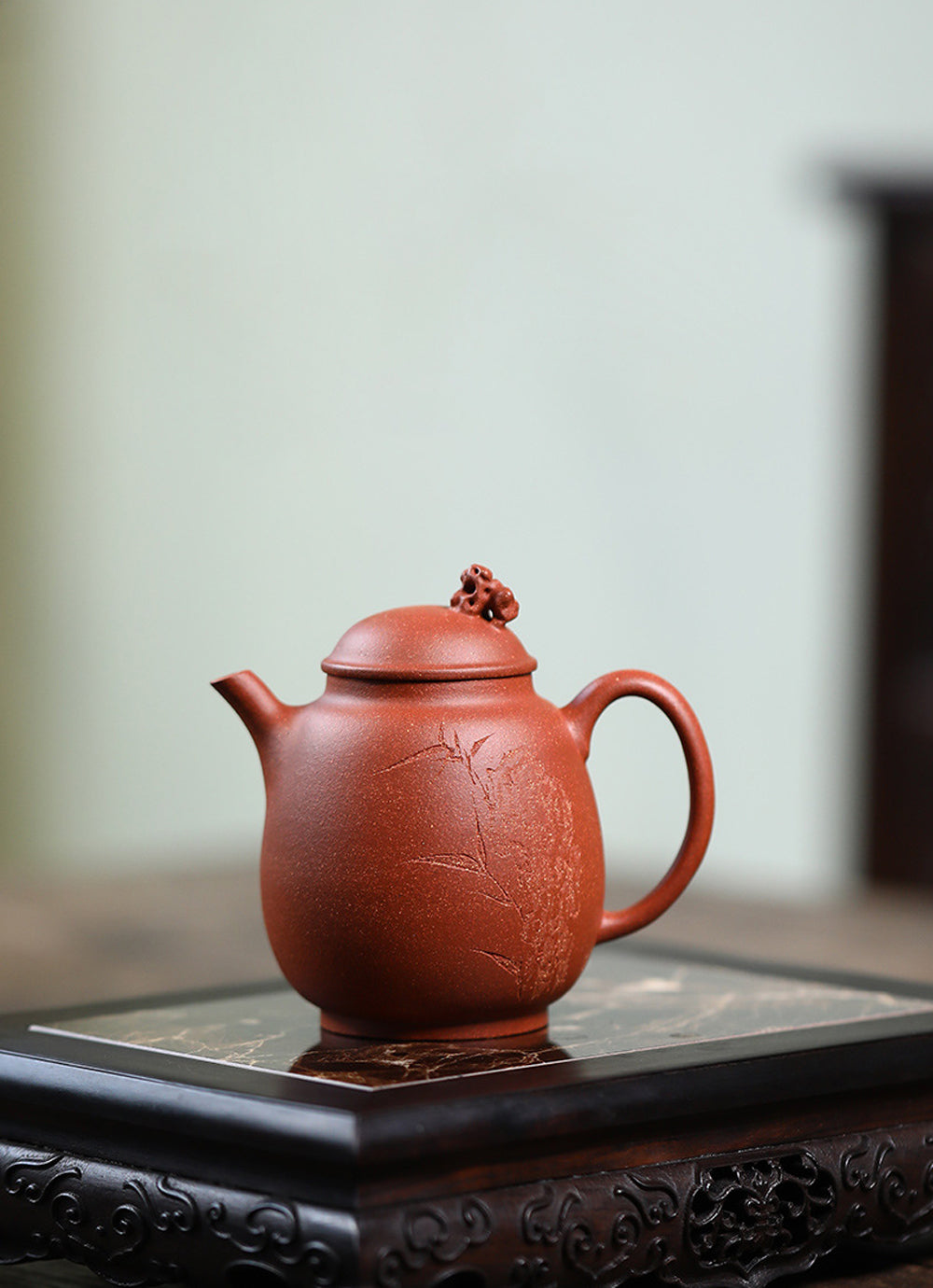 中国朱泥 小さな急須 茶道具 茶壺 許淑華 紫砂惠竹 有名な作者 中国朱