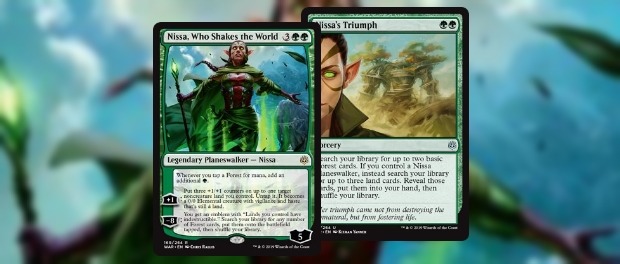 灯争大戦』新カード情報：土地と緑マナを操る新ニッサおよび「勝利